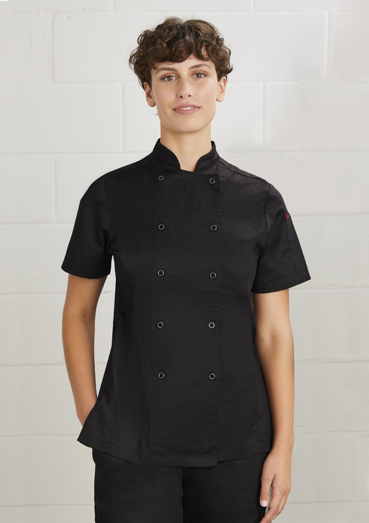 Women's chef clearance coat short sleeve